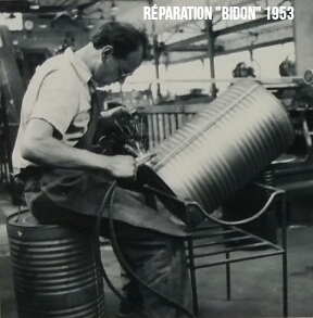 Fabrication de Fût 1957